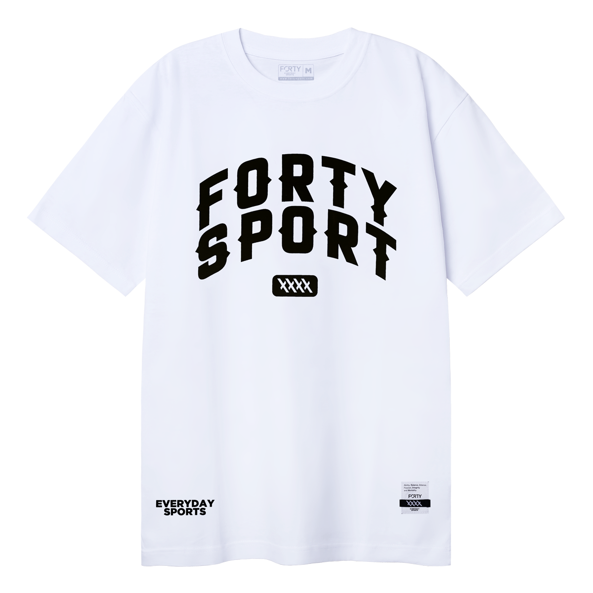FORTY ARCH LOGO TEE WHITE