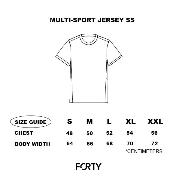 FORTY MULTI-SPORT JERSEY SS BLACK