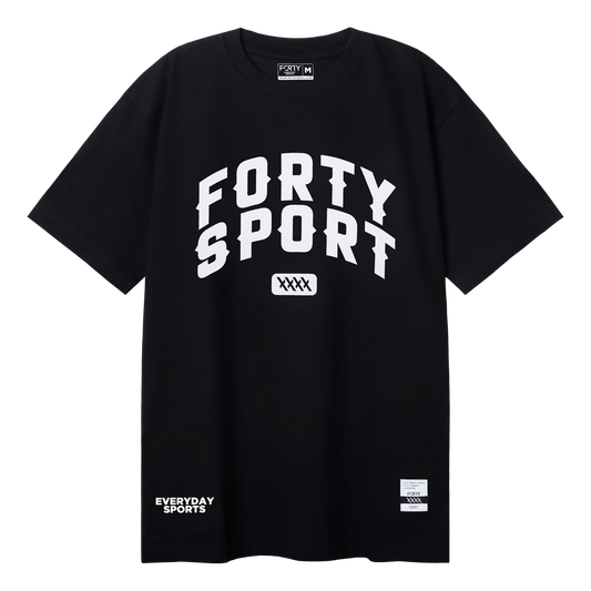 FORTY ARCH LOGO TEE BLACK
