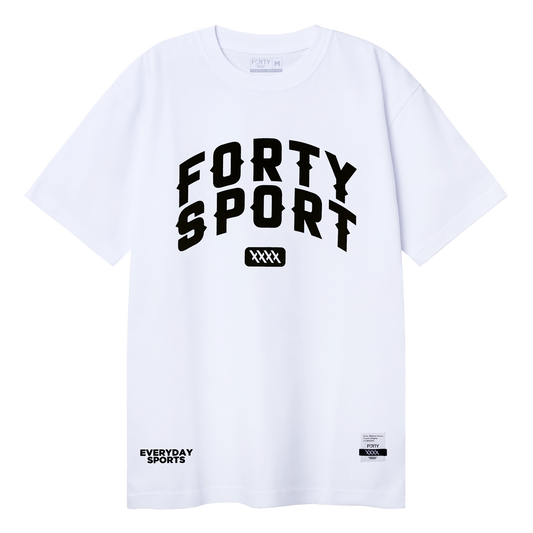 FORTY ARCH LOGO TEE WHITE